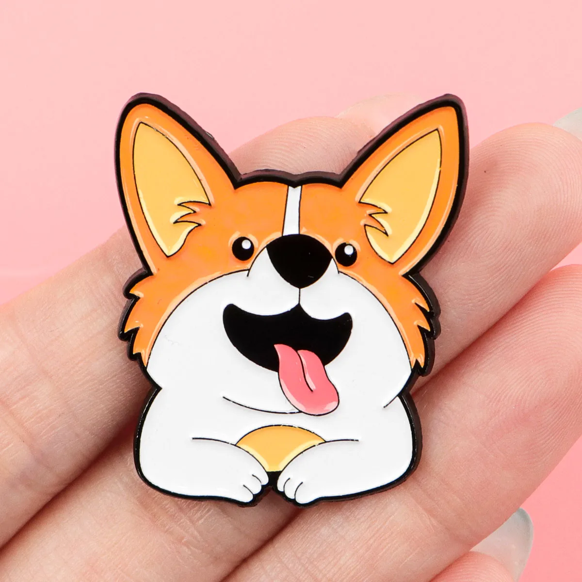 Эмалированная булавка с милыми собаками милые животные женская брошь булавки