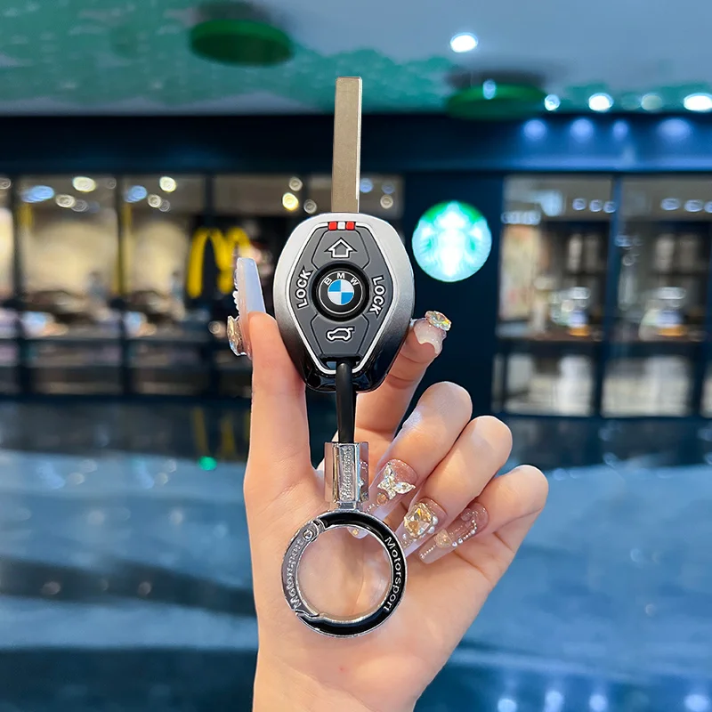 Силиконовый чехол для автомобильного ключа из цинкового сплава BMW X5 E53 X3 F83 E46 E39 E38