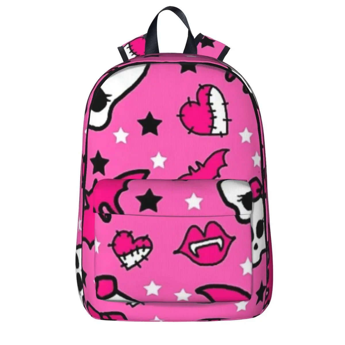 

Monster High Pretty Pink Pattern Backpack Boy Girl Bookbag Students School Bag Cartoon Kid Rucksack Travel Rucksack Shoulder Bag