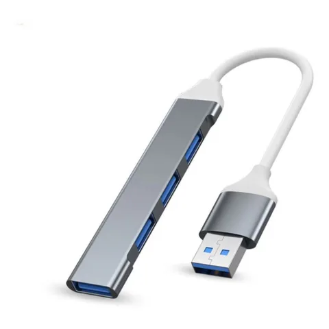 4-портовый USB 3.0 концентратор серый/серебристый