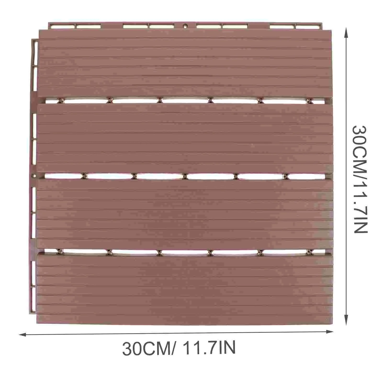 4 Pcs Outdoor Assembled Floor Home Decor Patio Deck Tile Plastic Interlocking Flooring Tiles