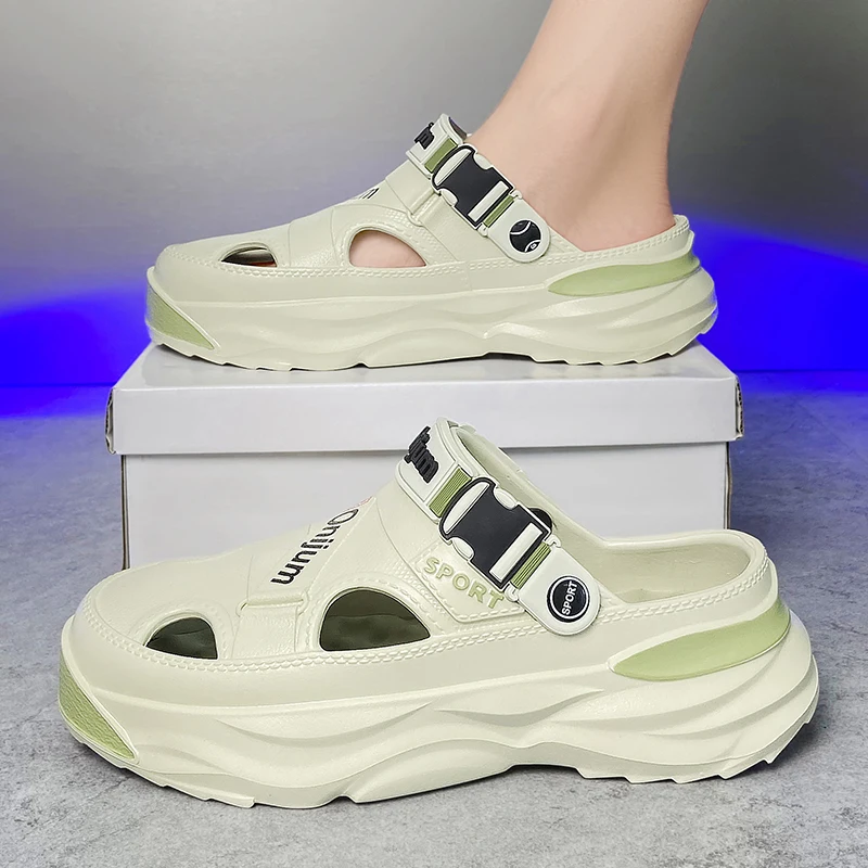 Мужские массажные сандалии удобные пляжные тапочки толстая Мягкая Повседневная