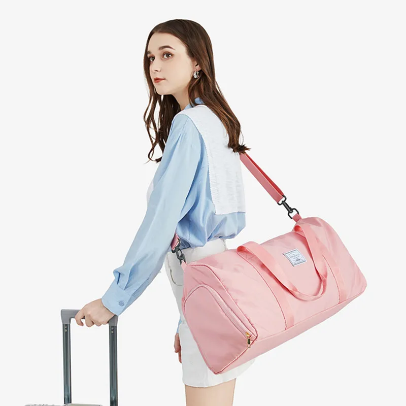 Waterproof Travel Tote Compartment Large Capacity Storage  Hand Luggage Bag Yoga Swimming Organizer Shoulder Pouch Shoes Packing