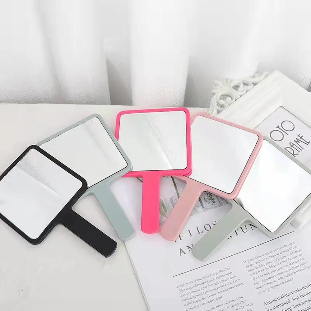 

Handheld Pocket Makeup Mirror Portable Mini Handheld Makeup Mirror High Quality Pink Black