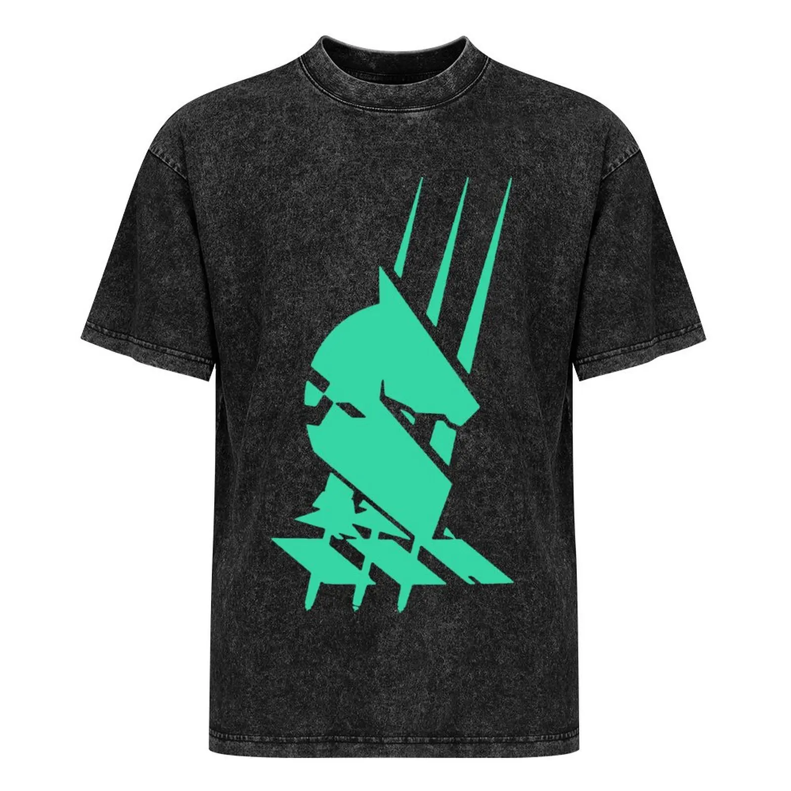 Arknights - футболка с логотипом Kazimierz (зеленая) одежда в стиле хиппи хлопковые мужские