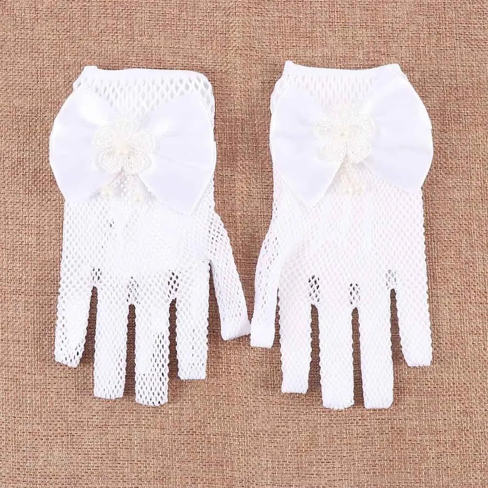 

Ladies Mesh Wedding Gloves Flower Girl Dresses Costume Accessories