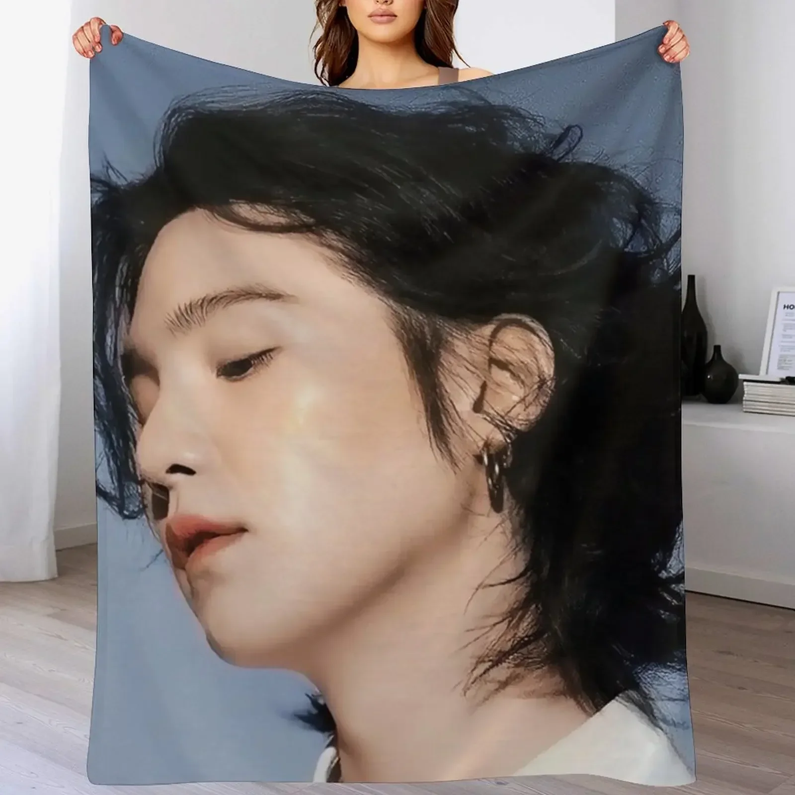 Одеяло Min Yoongi пушистые идеи подарков на День святого Валентина милые клетчатые