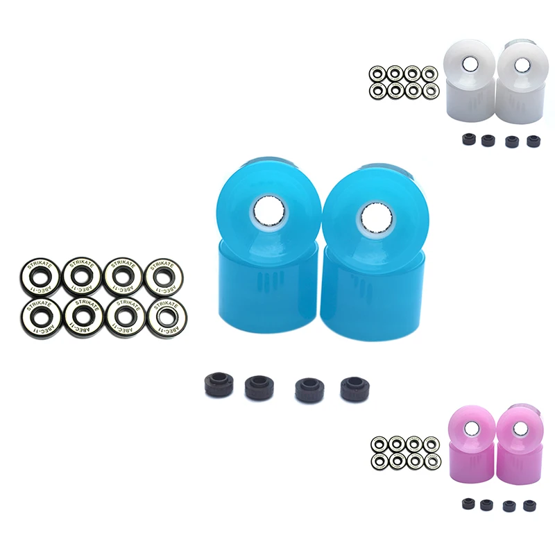 

4Pcs 70X51mm Skateboard Wheels 78A Longboard Wheel Surfboard PU Flash Wheel With Bearing Set Skateboard Accessories