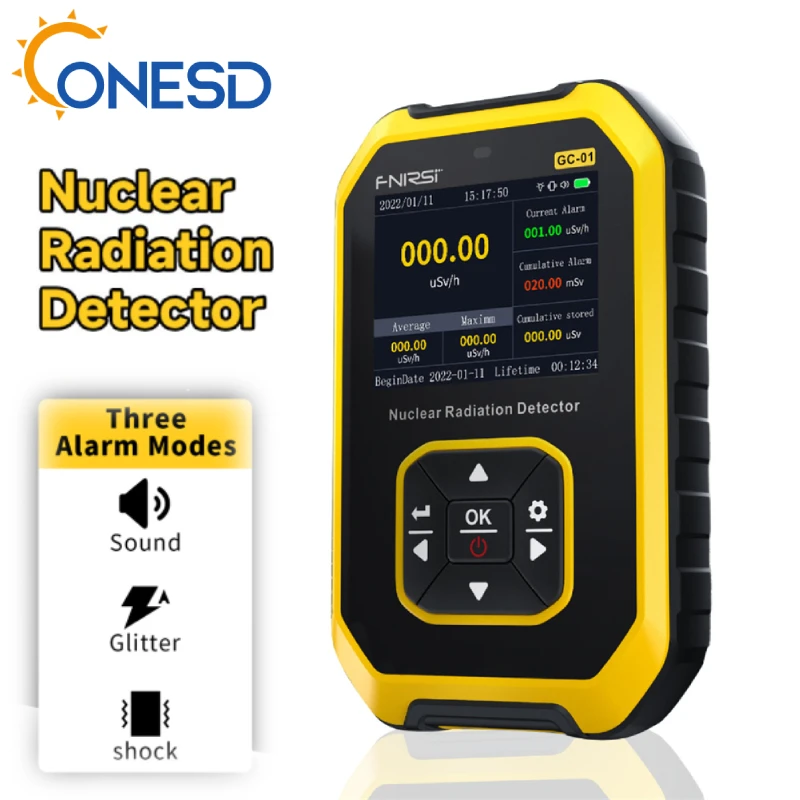 

GC-01 Geiger Counter Nuclear Radiation Detector X-ray Γ-ray Β-ray Radioactivity Detector Personal Dosimeter Rechargeable Tools