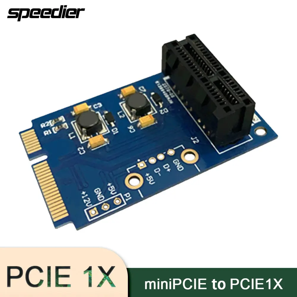 Плата-адаптер Mini PCIe на Pcie1x, MPCI Express, 1x переводная плата интерфейса PCIe