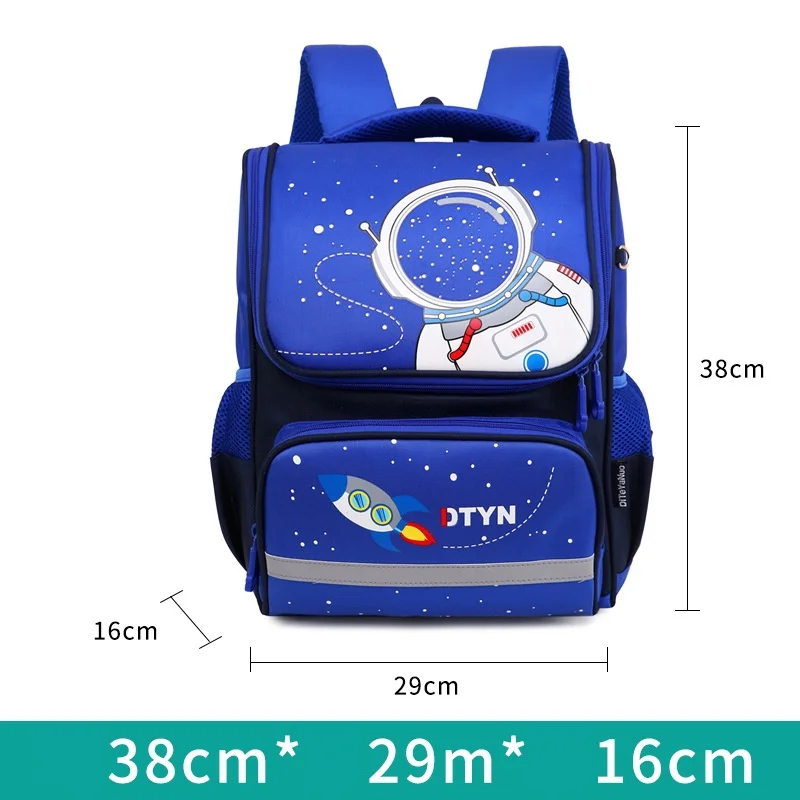 Grade 1-5 Children British Style Swan Astronaut Cartoon Backpacks New Girls Boys Cute Large Capacity Bow Students Schoolbags Hot