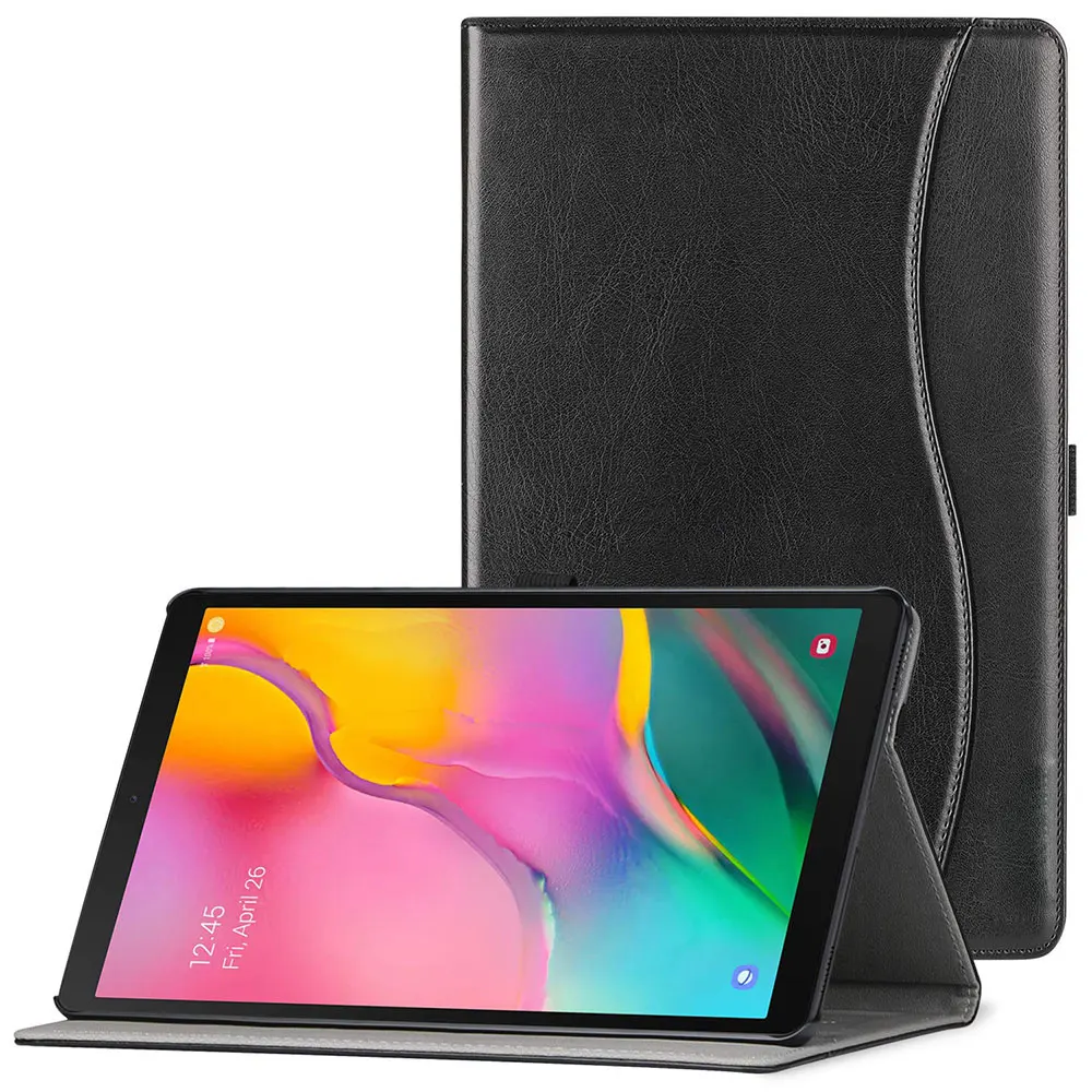 

Stand Case for Samsung Galaxy Tab A 10.1" Tablet (2019 Release,Model SM-T510/T515/T517) - PU Leather Cover with Hand strap