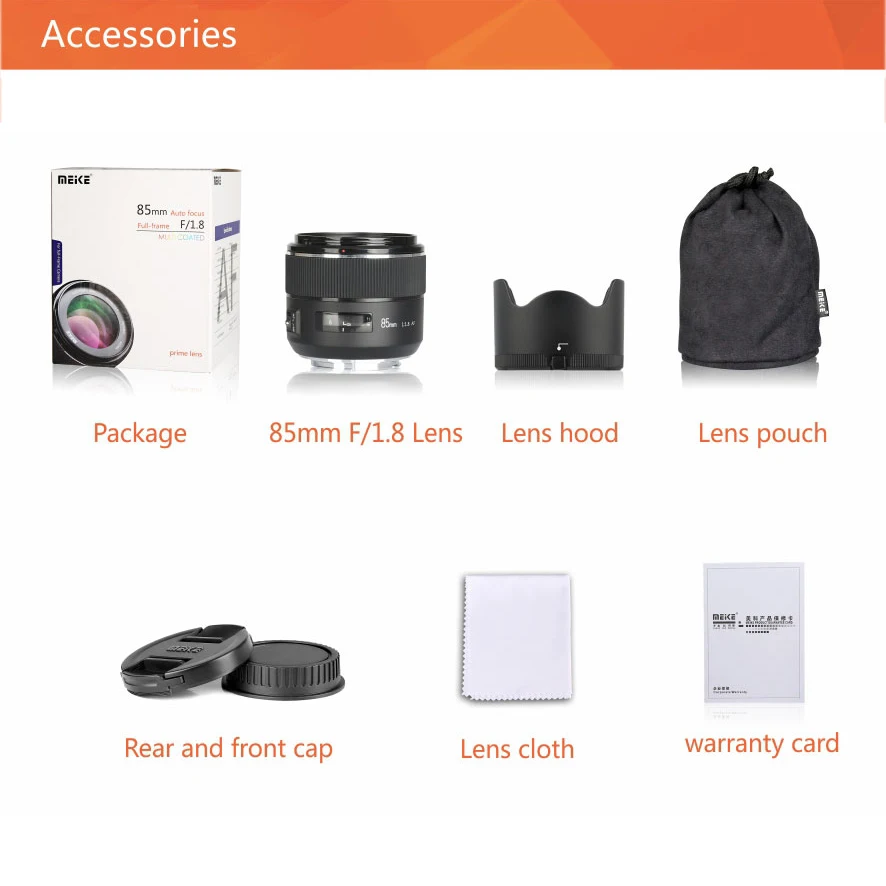 Полнокадровый портретный объектив Meke 85mm F1.8 с автофокусом и для Sony E Nikon Z Fujifilm X Canon