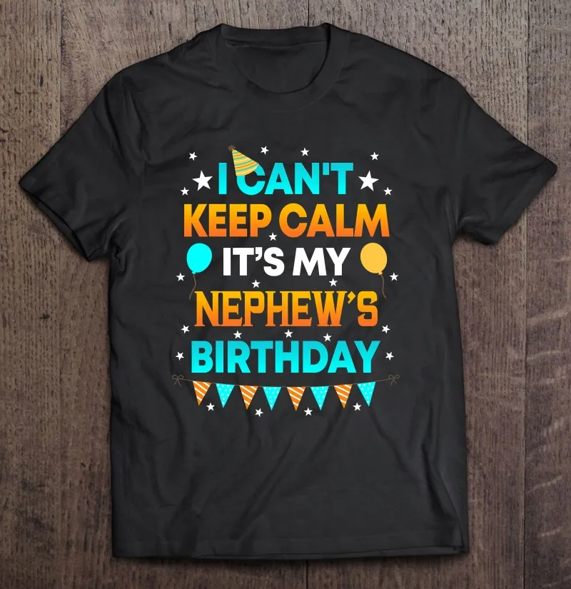

Футболка оверсайз с надписью «I't Keep Calm It's My племянник» на день рождения