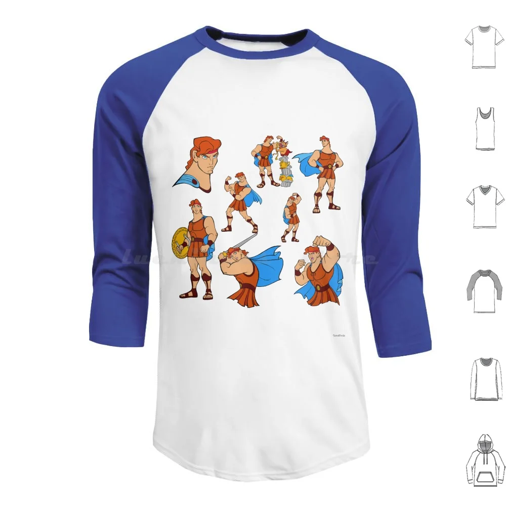 

Толстовка с капюшоном Hercules коллаж 31, хлопковая с длинным рукавом, герои героев мультфильмов Hercules, милые коллажи