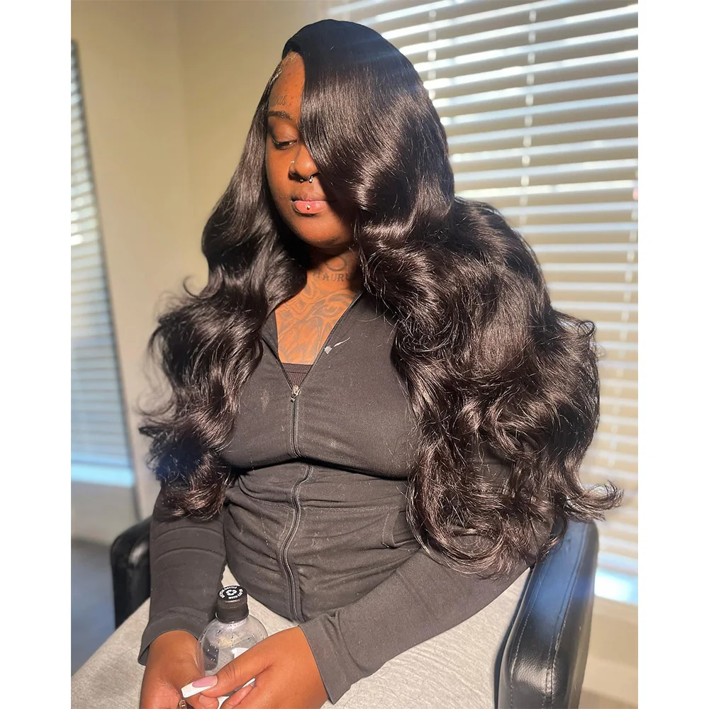 Парик на сетке Linhua Ash светлый коричневый цвет волнистые 13x4 прозрачные кружевные