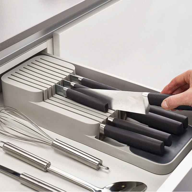 

Knives Cutlery Organizer Accessories Knife Storage Case Cutlery Organizer Tray Knives Separation Finishing Storage Box Kitchen