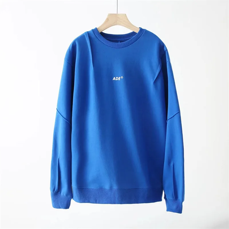 

Ader error hoodie New Top Large Irregular Stitch Pullover High Quality Round Neck Sweatshirt ADE Printing Women clothing