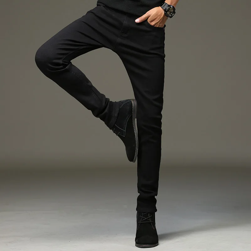 Thoshine Brand Spring Summer Men Thin Jeans Skinny Fit Fashion Comfortable Denim Pants Slim Fit Lightweight Trousers