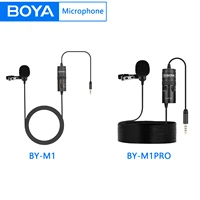 boya by m1m1 pro lavalier microphone for smartphones canon nikon dslr cameras camcorders audio iphone video vlog recorder pc