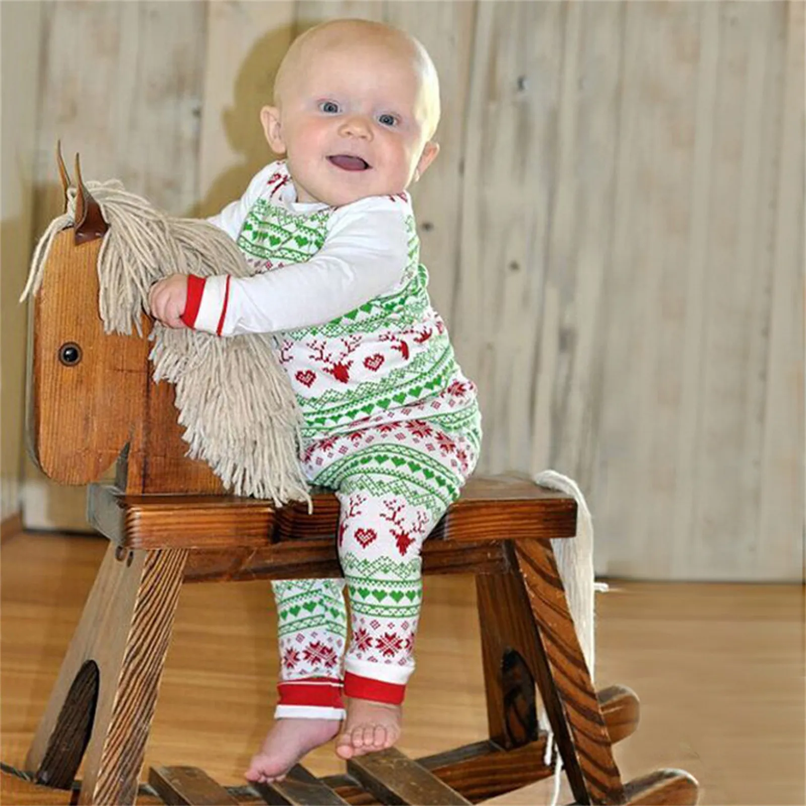 

Soft Toddler Infant Baby Boys Two-Piece Sets Girls Christmas Deer T-shirt Tops Going Home Outfit for Baby 6t Boys Winter Clothes