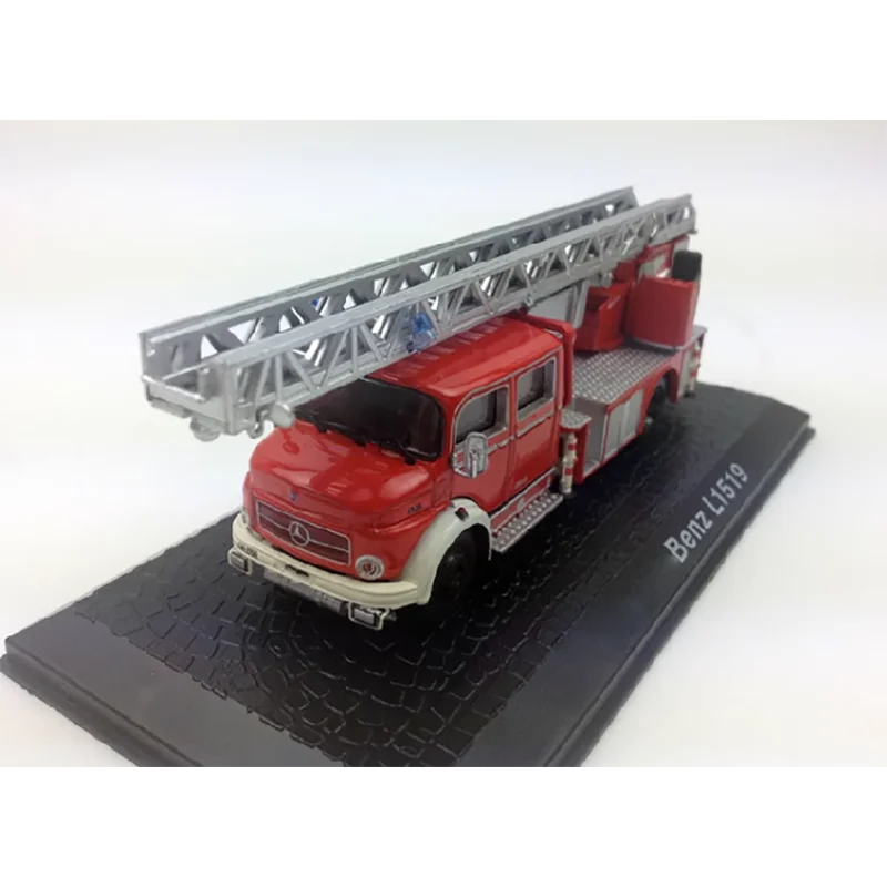 Литье под давлением в масштабе 1:72 Benz L1519 облачная лестница пожарная машина модель
