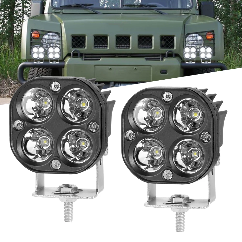 

3" Led Work Lights for Cars Motorcycle Led Bar Fog Lights 15000LM Spotlight DRL Pod Lamps for Auto 4x4 Offroad ATV 12V