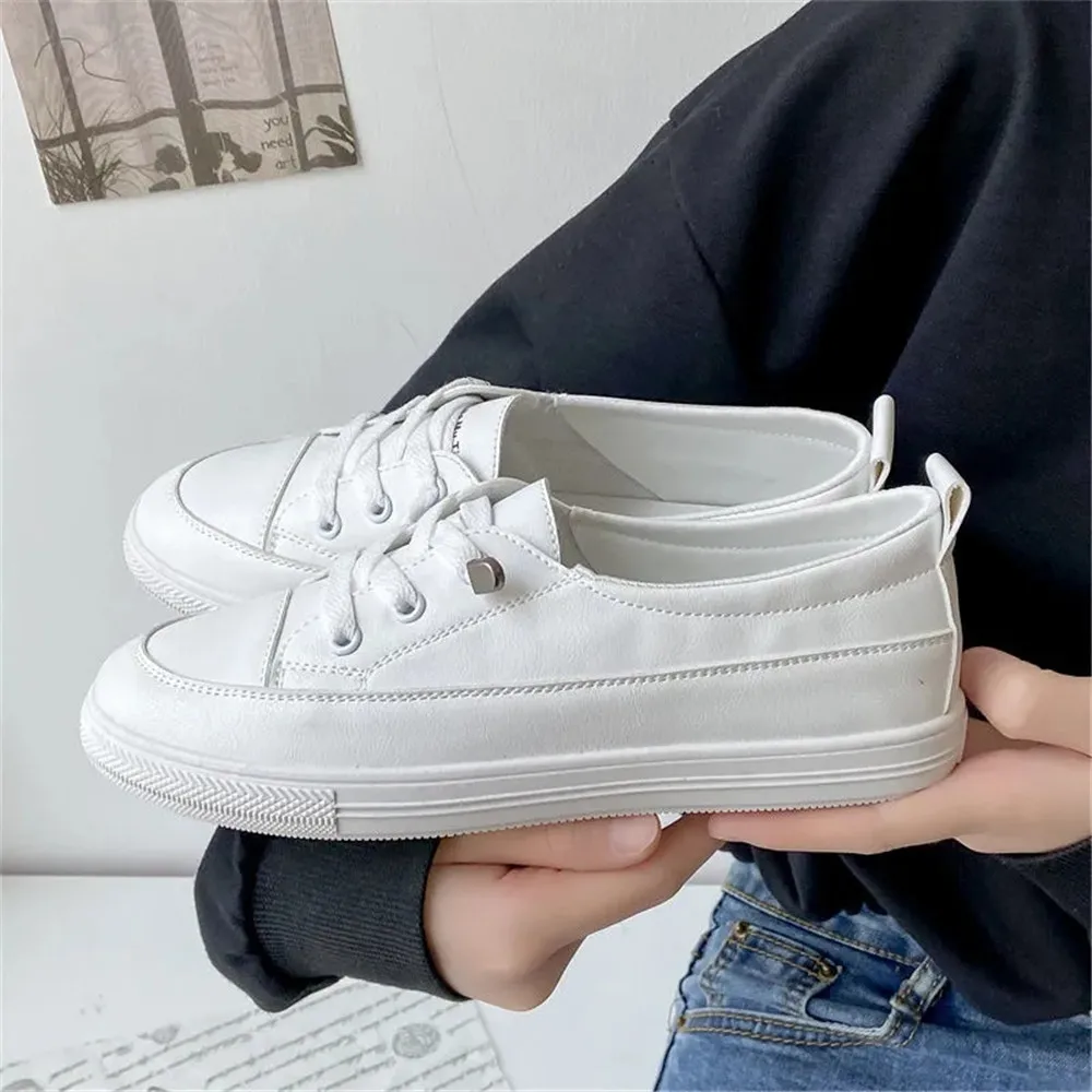 

2022 New Low Platform Sneakers Women Autumn Shoes Pu Leather Sport Loafers White Flat Slip On Vulcanized Casual Off White Shoes