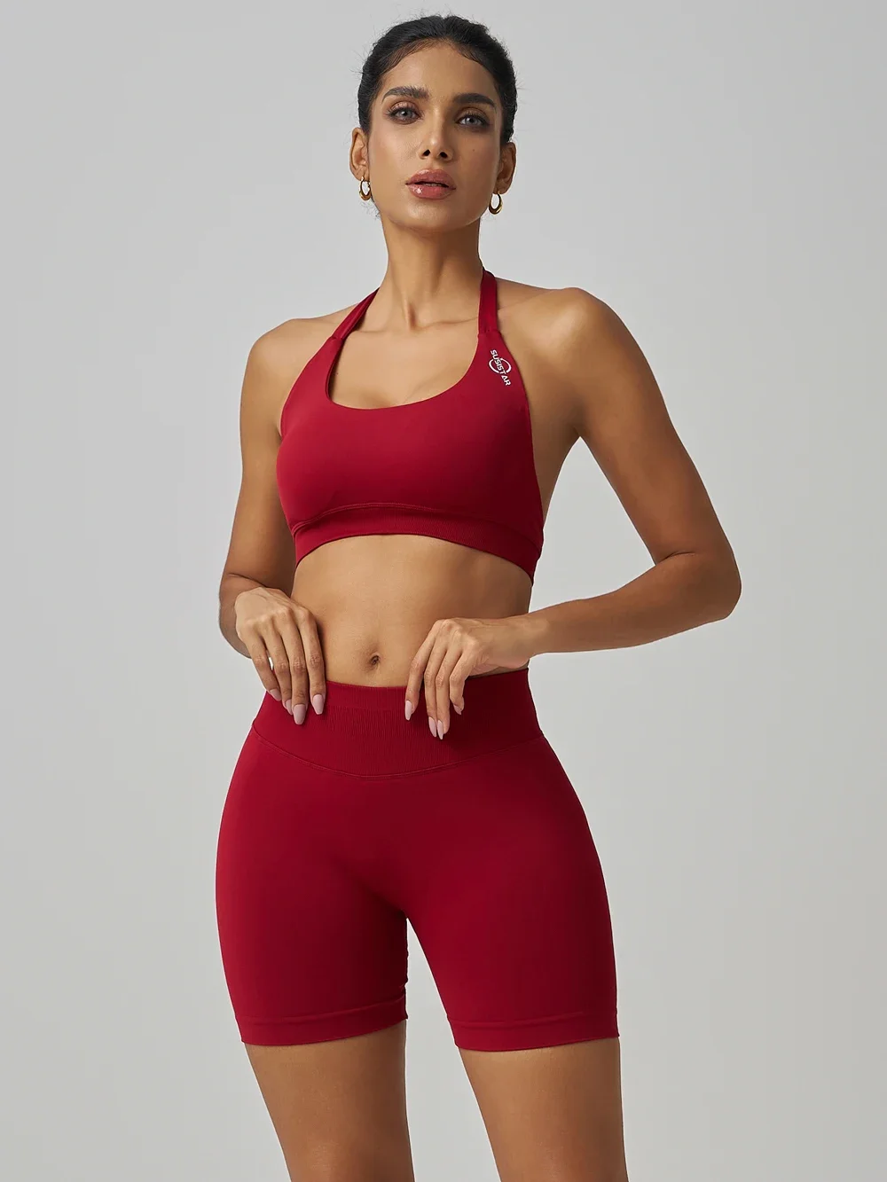 SUSISTAR тренировочные комплекты для женщин бесшовные трикотажные активные из 2