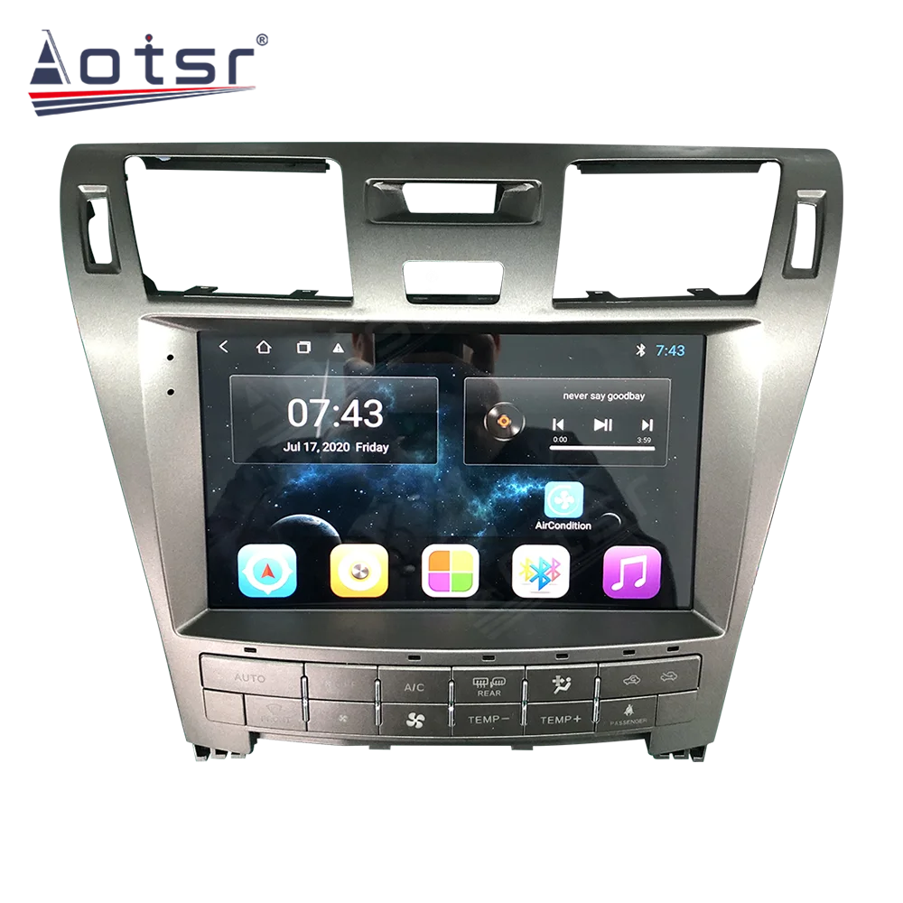 Для Lexus LS460 LS 460 LS600H 2006-15 Android 10 0 6 ГБ + 128B Автомобильный GPS-навигатор Мультимедийный