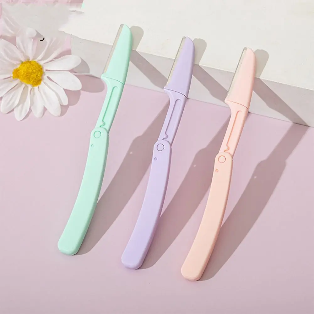 3Pcs Small Professional Trimmer Safe Blade Shaping Knife Eyebrow Blades Facial Hair Removal Scraper Shaver Makeup Beauty Tools