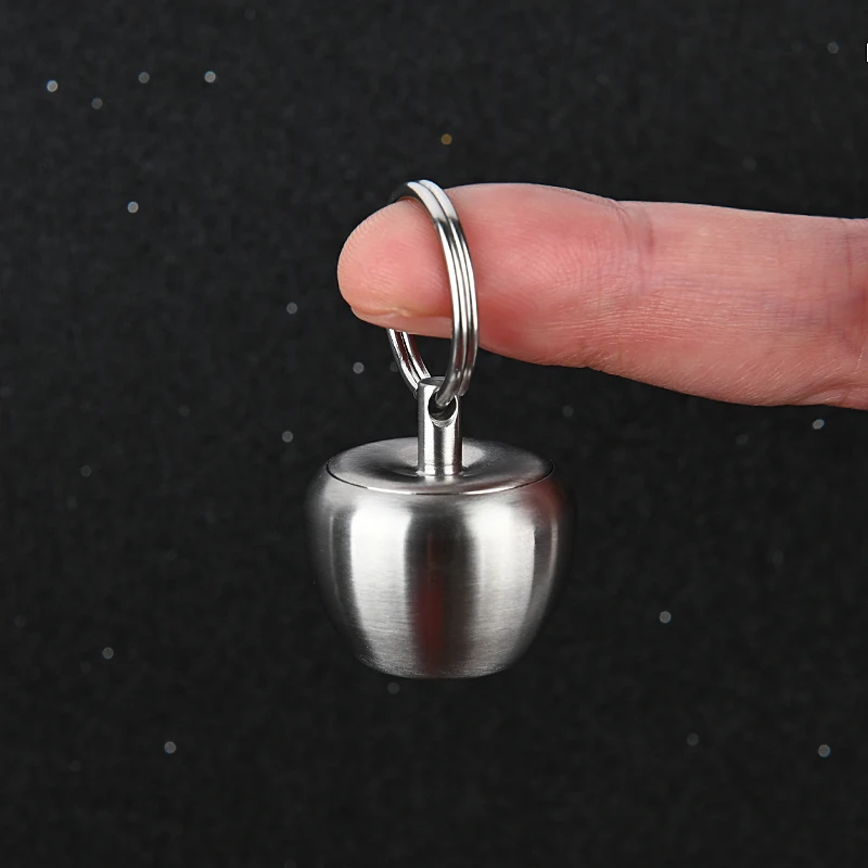 Мини-водонепроницаемая канистра из нержавеющей стали в форме яблока бутылка для