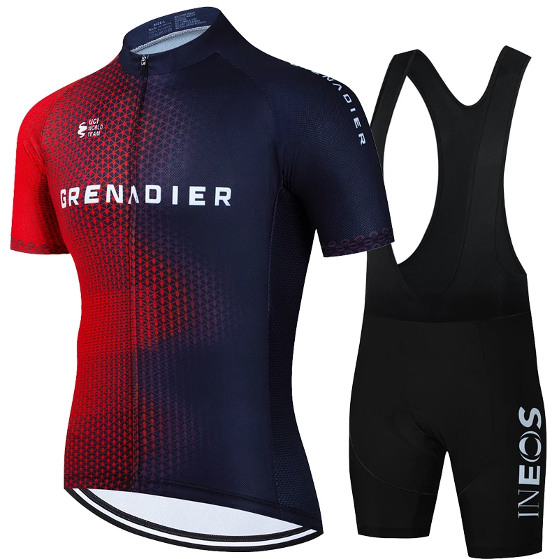 Cycling Clothing Man Uniform Bib Short Jersey 2022 Summer INEOS Shorts Men Men's Shirt Set Complete Pro Team Clothes Sportswear