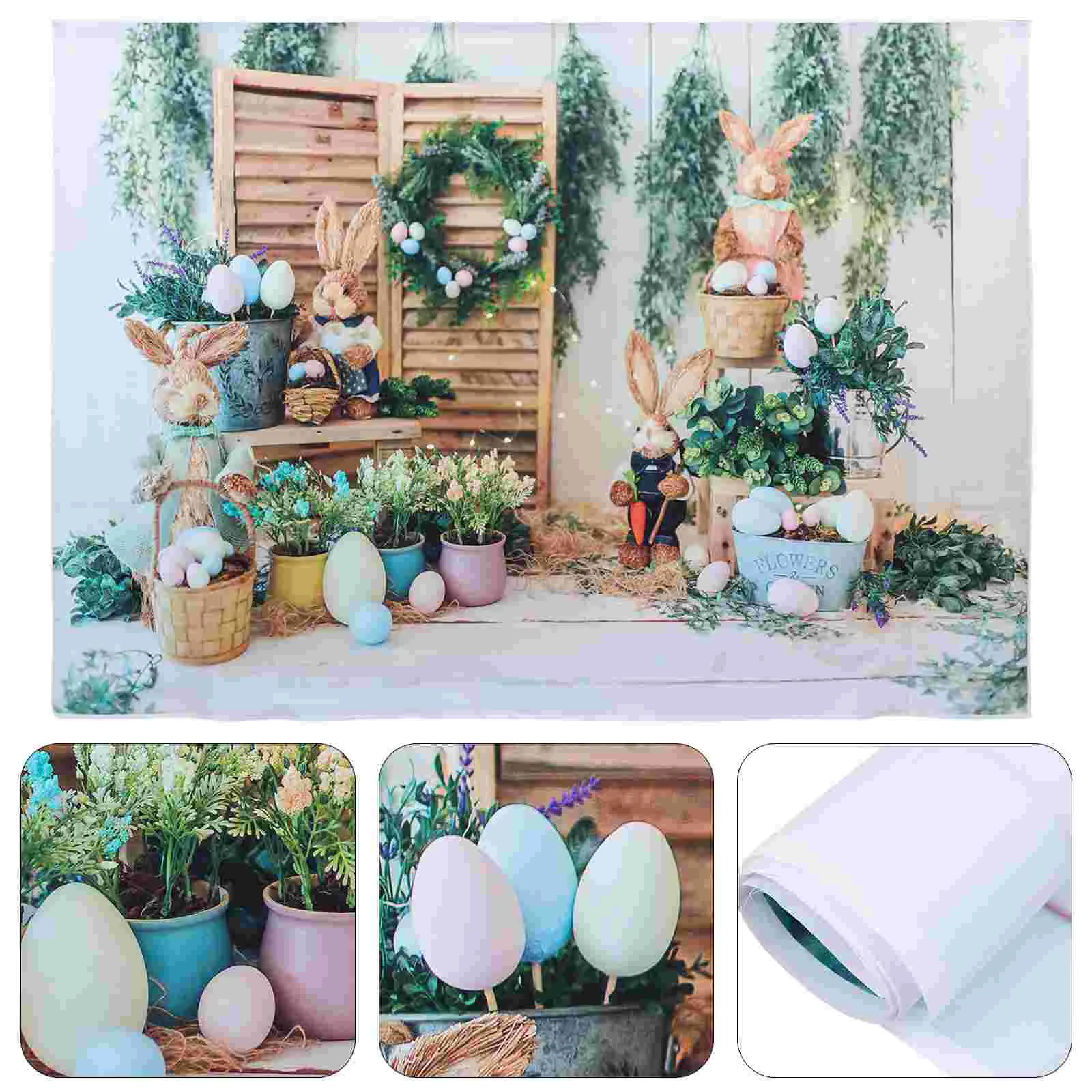 

1pc Delicate Backdrop Theme Photography Cloth Bunny Scenic Backdrop