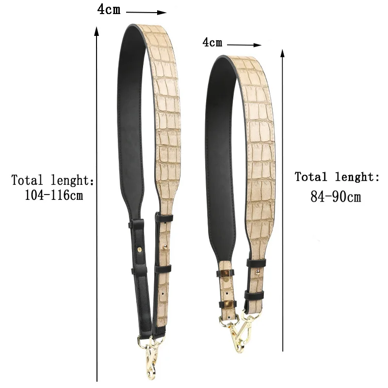 New PU Leather Replaceable Crossbody Bags Straps Print Straps Adjustable Shoulder Bag Belts Women Bag Accessories Bag Handles