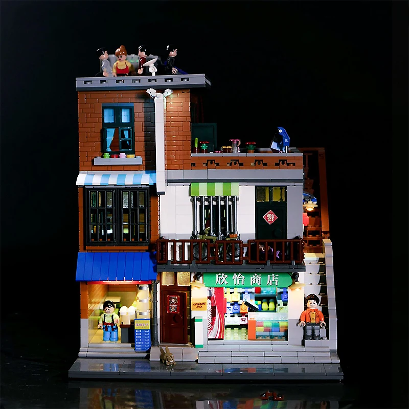 DIY радиоуправляемая лампочка для LEGO 01013 творческие города: городская деревня