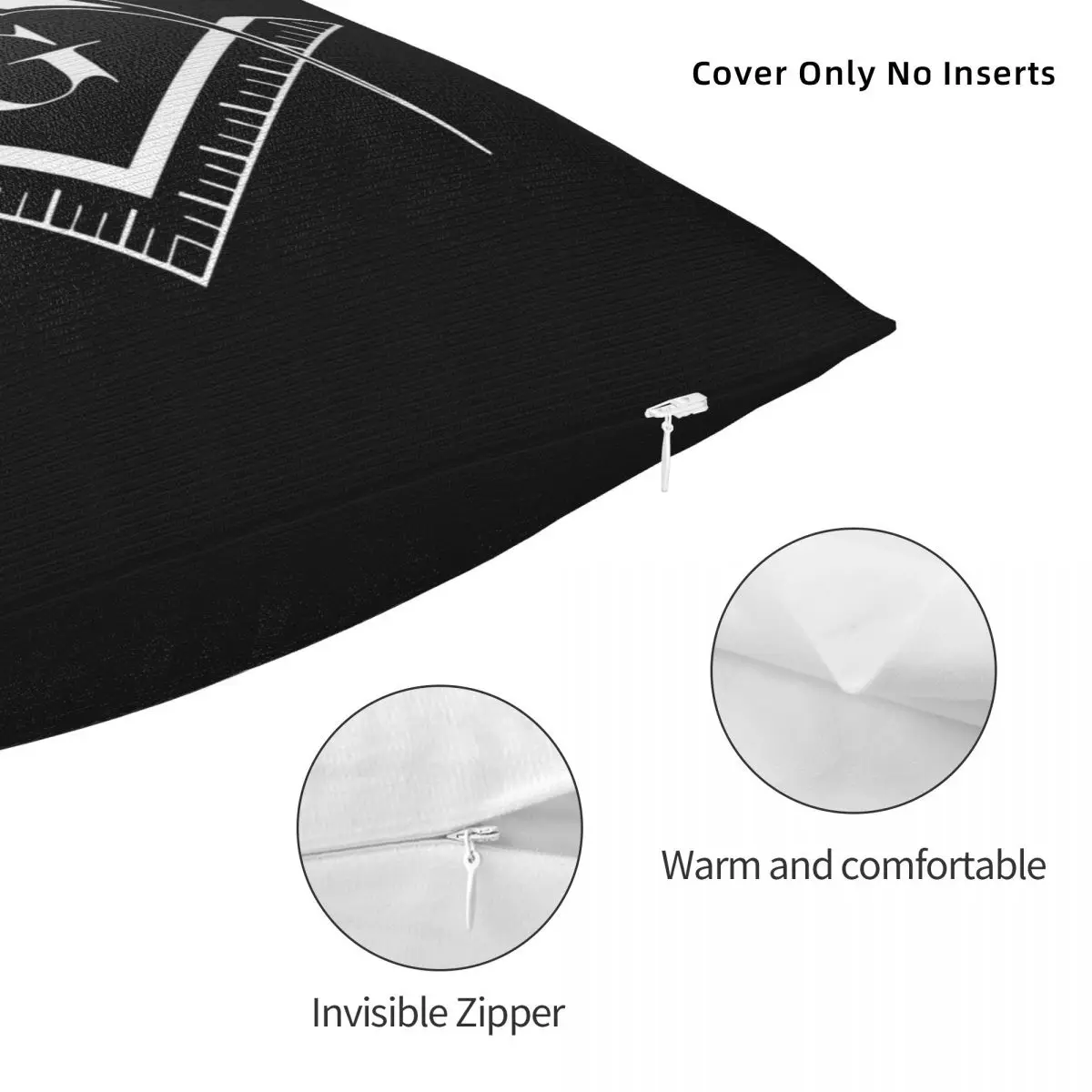 Двусторонняя наволочка для подушки с рисунком фремазон