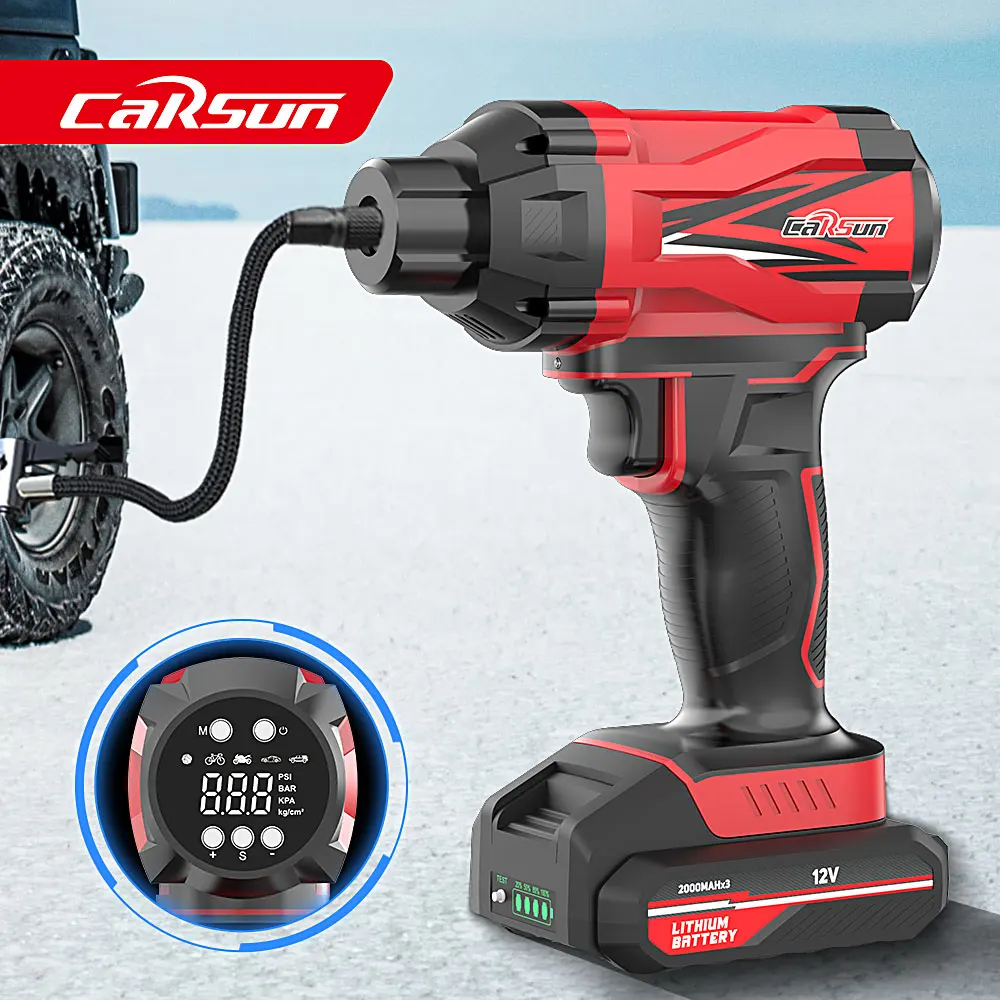 CARSUN автомобильный воздушный насос беспроводной надувной портативный ручной