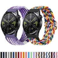 nylon strap for samsung galaxy watch 4classic46mmactive 2gear s3amazfit adjustable elastic bracelet huawei gt 23 pro band