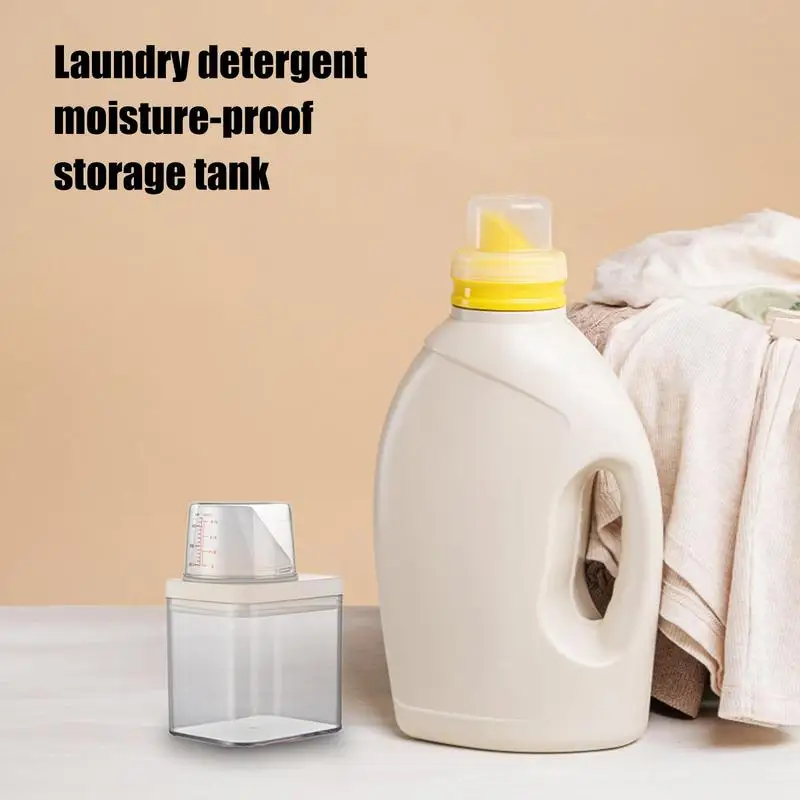 

Laundry Detergent Dispenser Large Capacity Laundry Liquid Box For Laundry Clear Container Laundry Clear Organizer Accessories