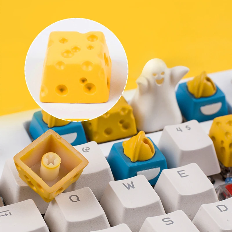 

1pc Ghost Keycaps For Diy Mechanical Keyboard Handmade Keycap Personality Three-dimensional Game ESC Keys