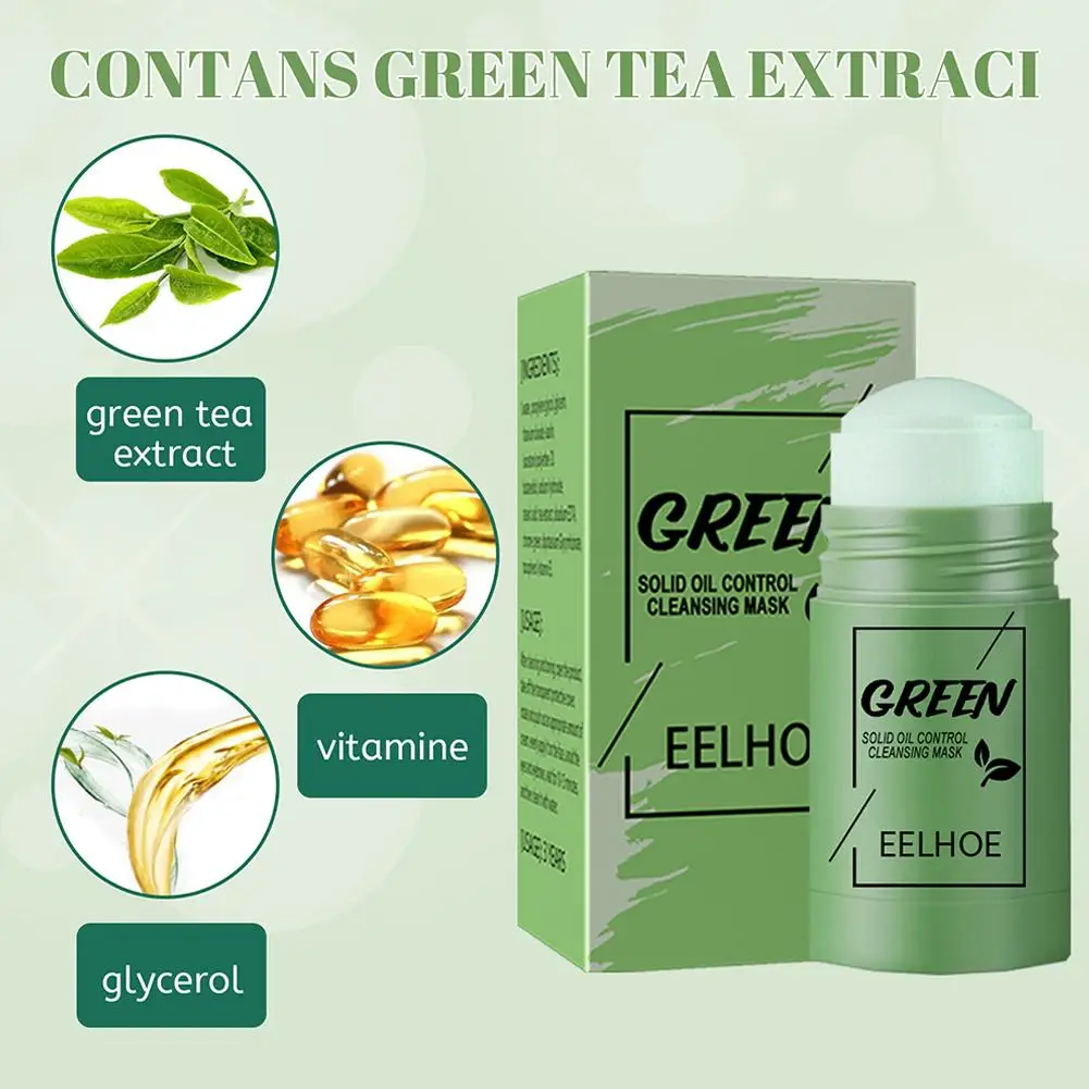 Зеленое масло для удаления черных точек сужения пор глубокого освежения