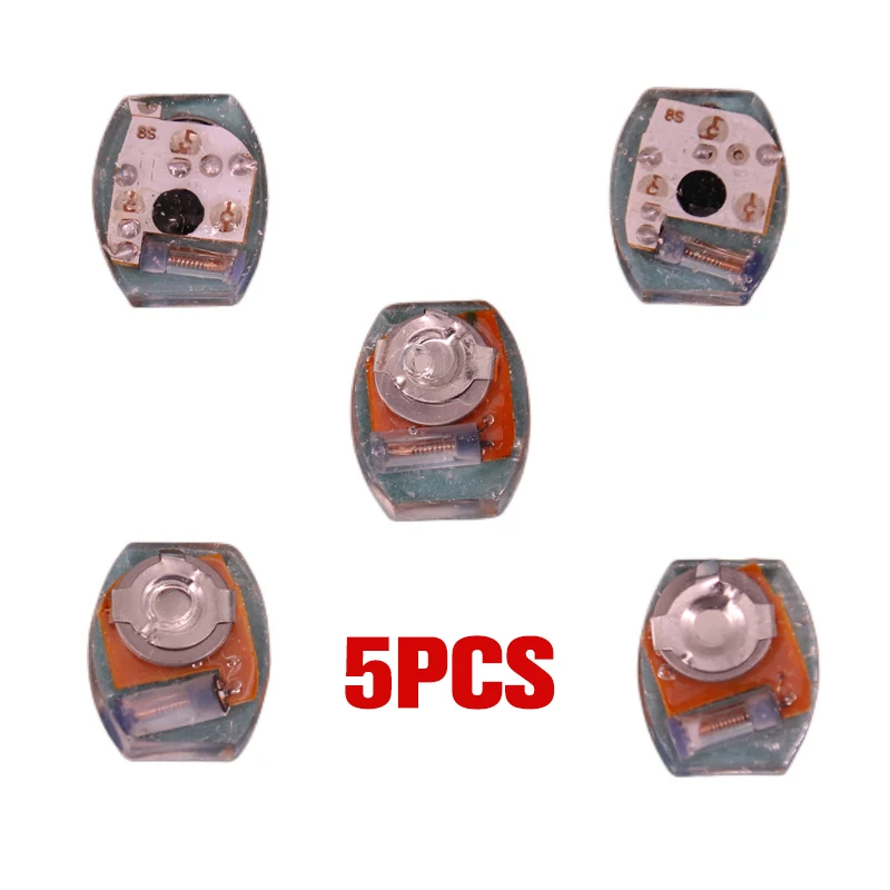 

5PCS Three-color Flashing Luminescent Jewelry For DIY Clothing Shoes Bag Material Luminous Hairpin Head Rope Patch Accessories