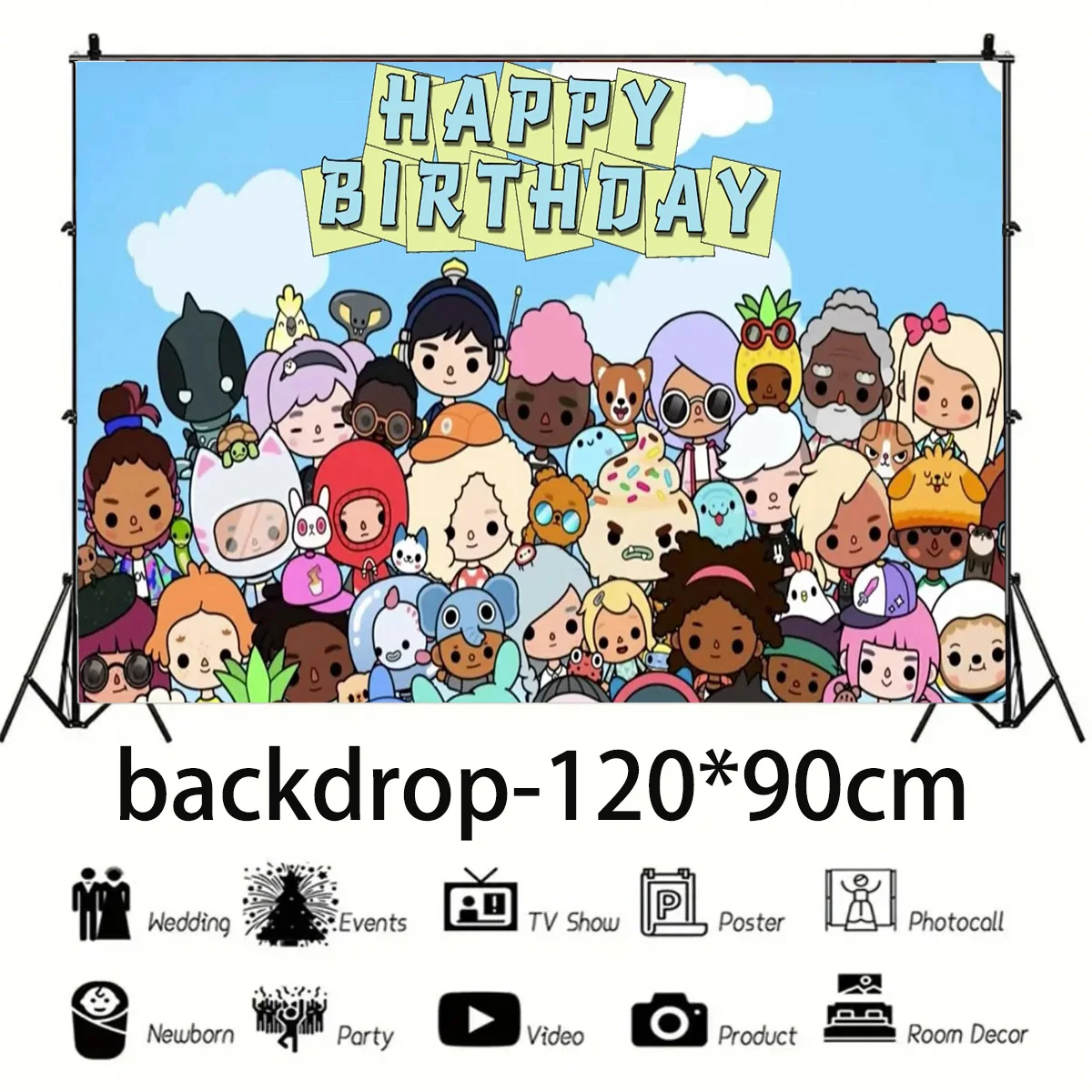 Umi Toca Life World детские товары для дня рождения Декор Lantex воздушный шар баннер фон