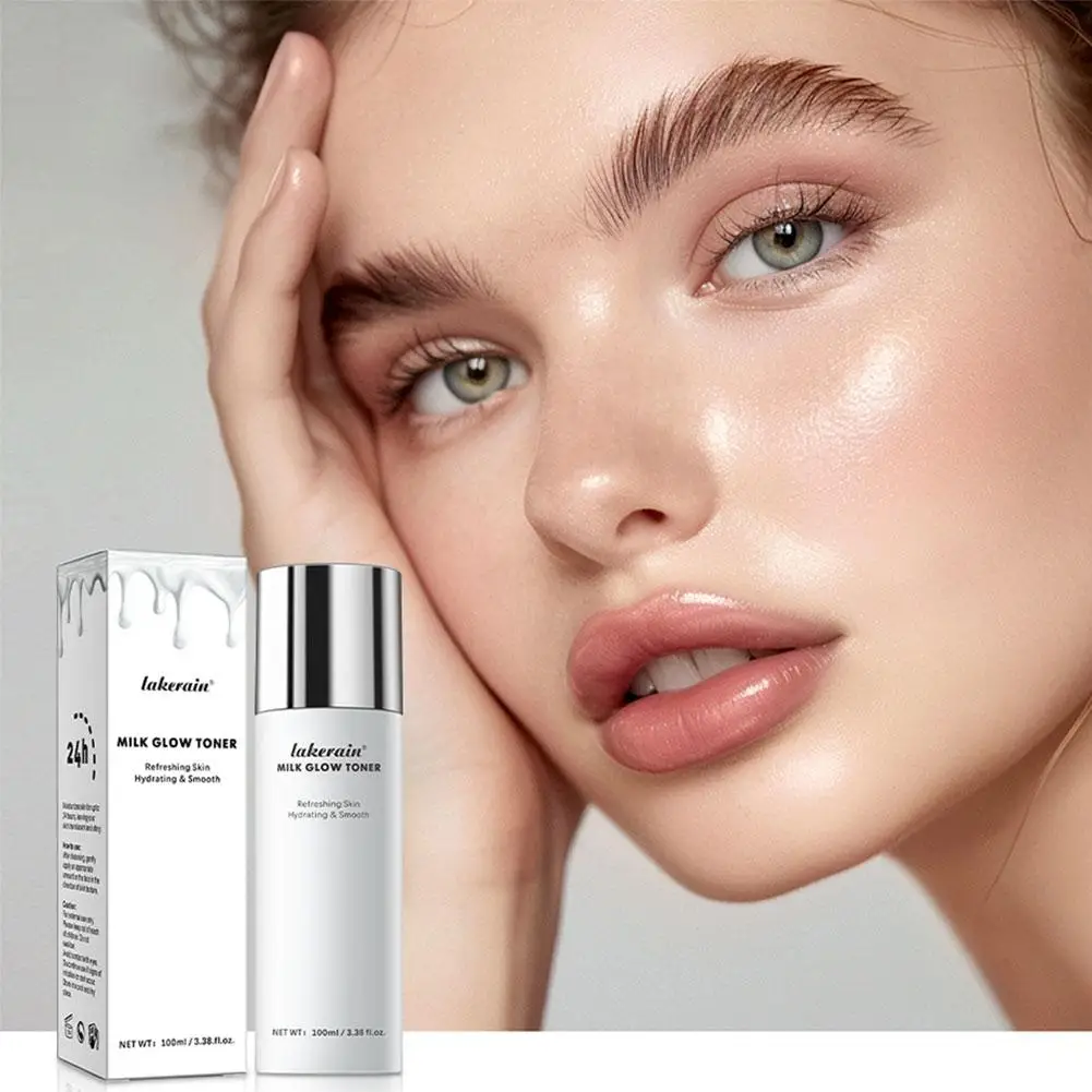 Молочный светящийся Тонер Осветляющий кожу мощно увлажняет и снимает уход за