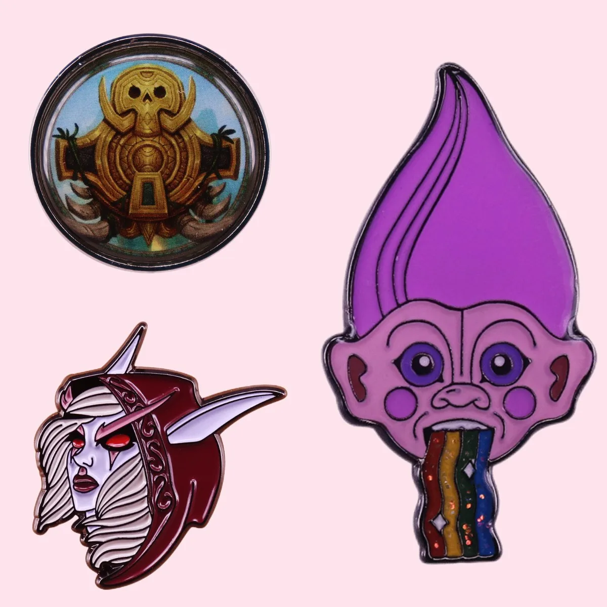 Classic Game Sylvanas Dark Lady Enamel Pin Windrunner Banshee Queen Warchief Badge Fans Wow Lapel Backpack Brooch Gift Wholesale