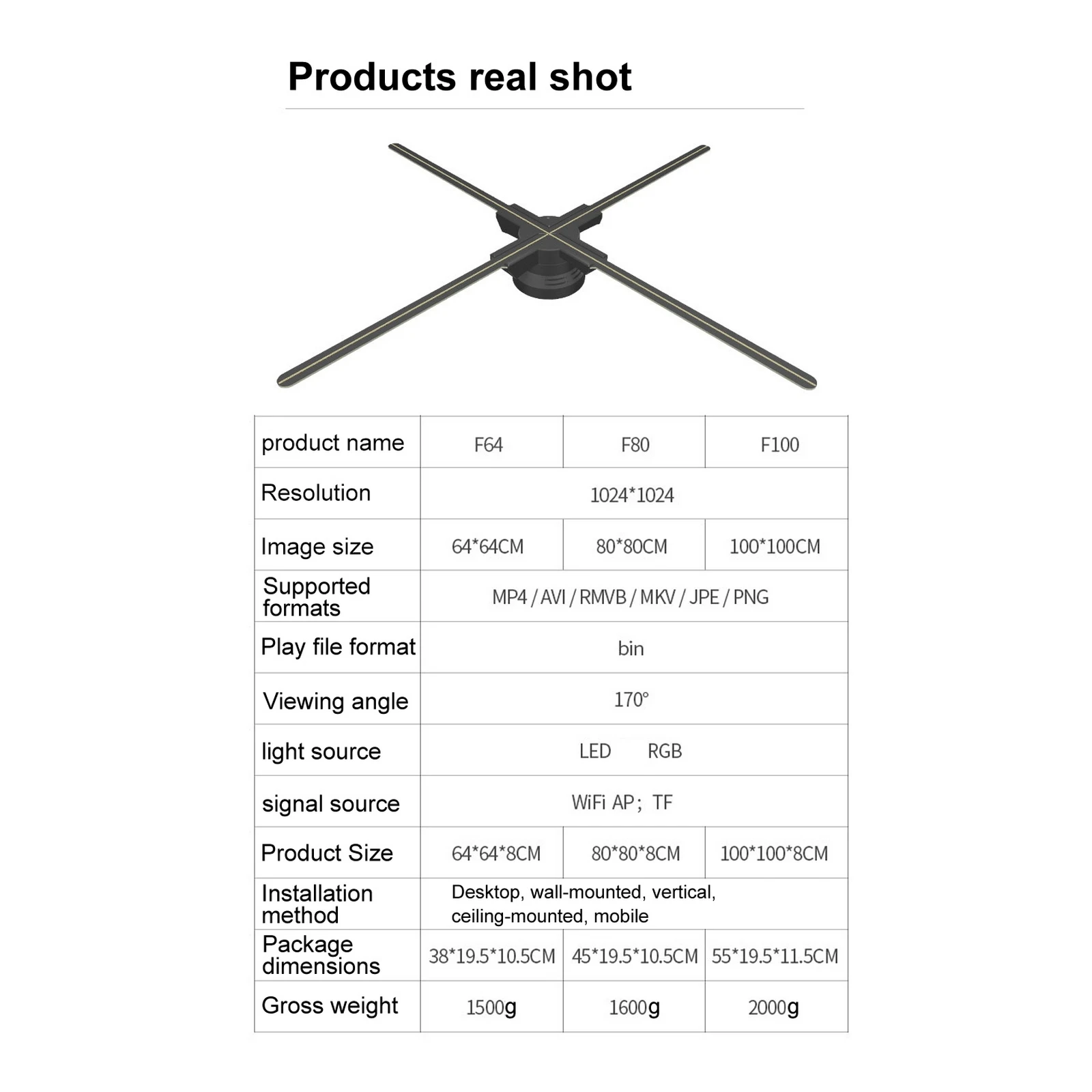 3D рекламный проектор Naked Eye Wi-Fi светодиодный знак голографический проигрыватель