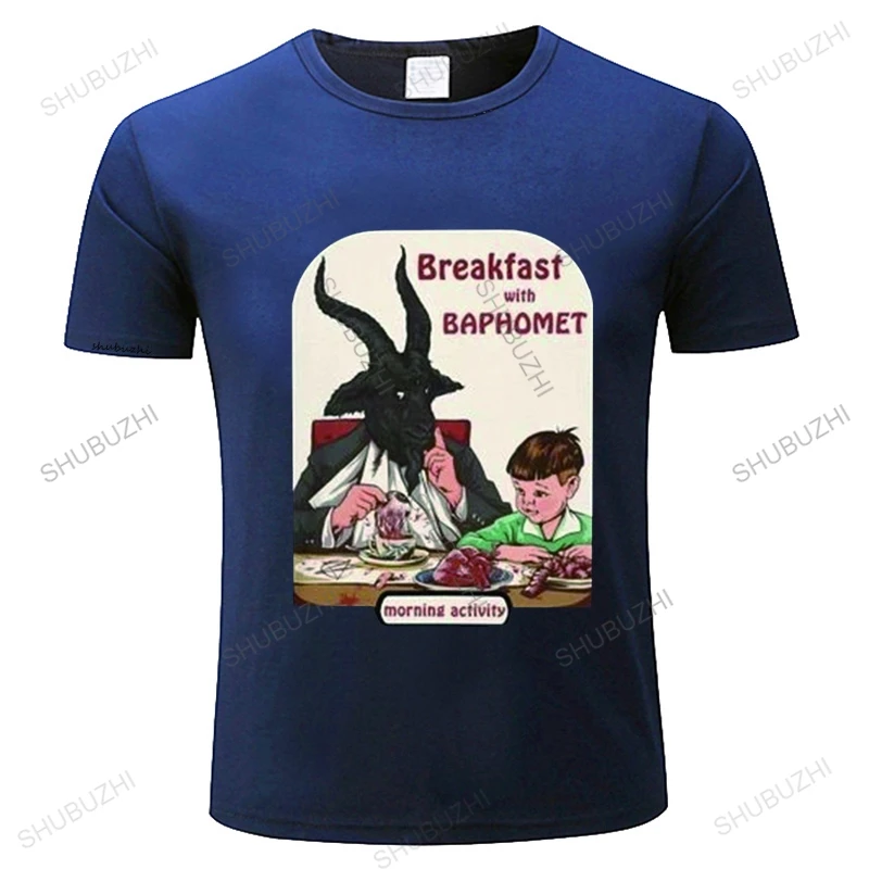 Classic tshirt Men's Short Sleeve Cotton tshirt Satan Demon Goat tshirt Harajuku Loose shubuzhi brand tshirt