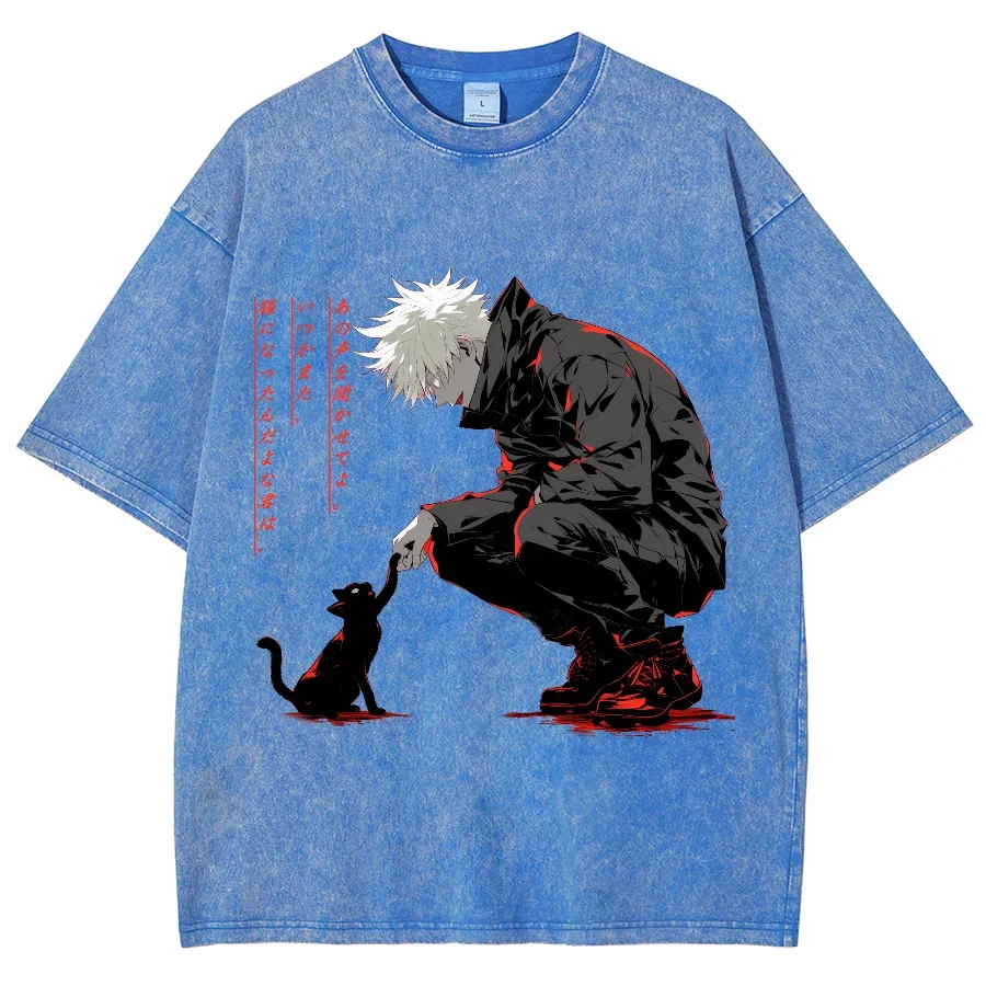 Винтажная промытая футболка для мужчин и женщин винтажная короткая большого