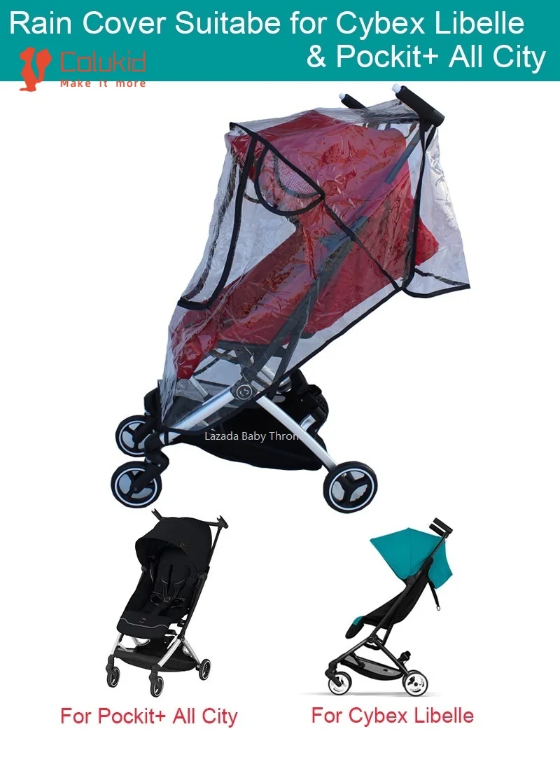 Raincoat Baby Stroller Accessories Rain Cover Waterproof Cover for  Cybex Libelle and GB Pockit+ All City Stroller